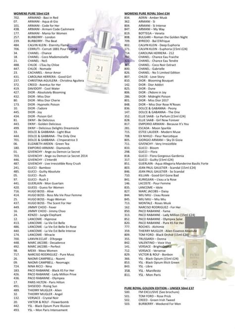 fm perfume list 2023|fg nces perfume list.